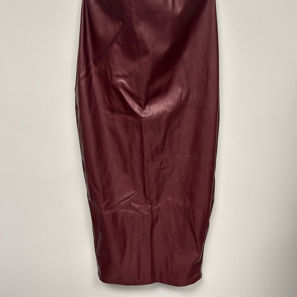Nookie Burgundy Pencil Skirt